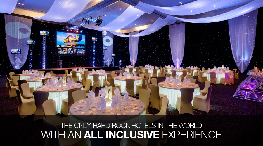 One of our Hard Rock Hotels venues, decorated for an event