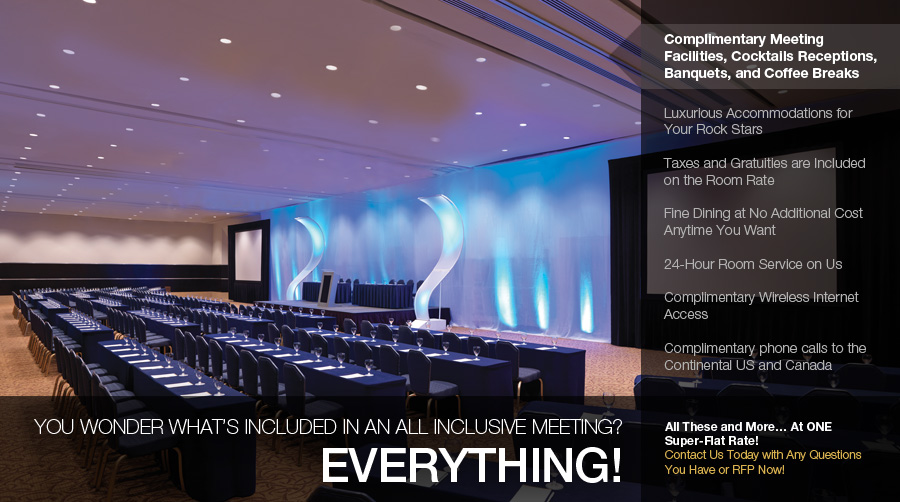One of our Hard Rock Hotels venues, decorated for a meeting