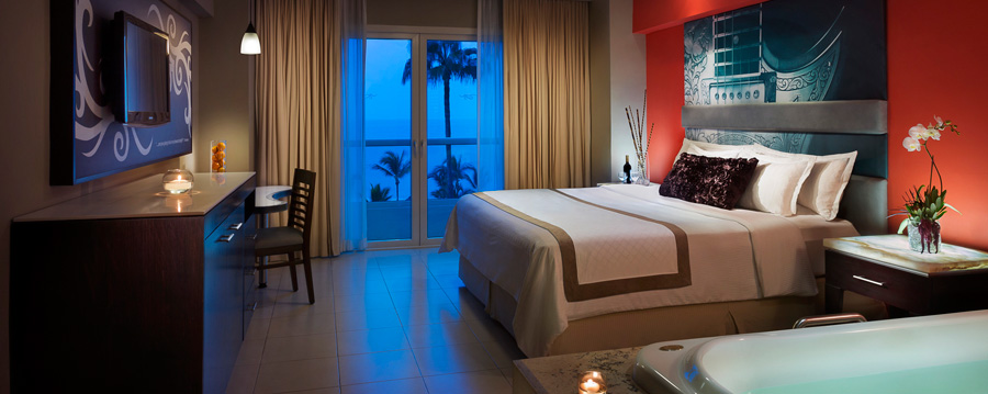 One of the suites at the Hard Rock Hotel Vallarta